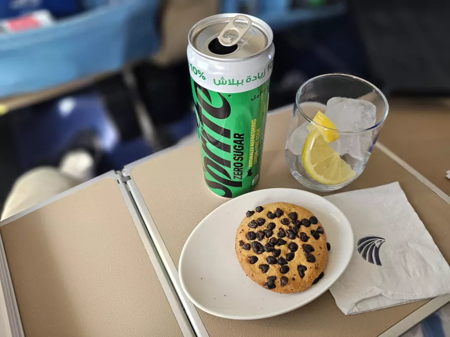 Primer tentempié inmediatamente después del despegue