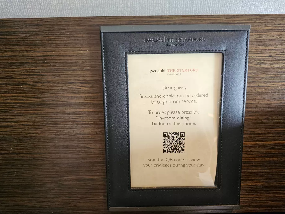 Servicio de habitaciones en lugar de minibar