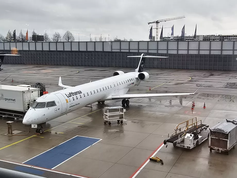 Mi avión en el stand de Múnich