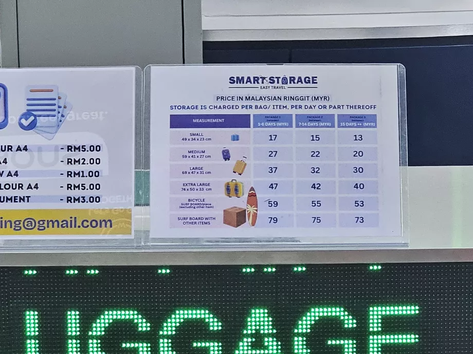 Precios de la consigna