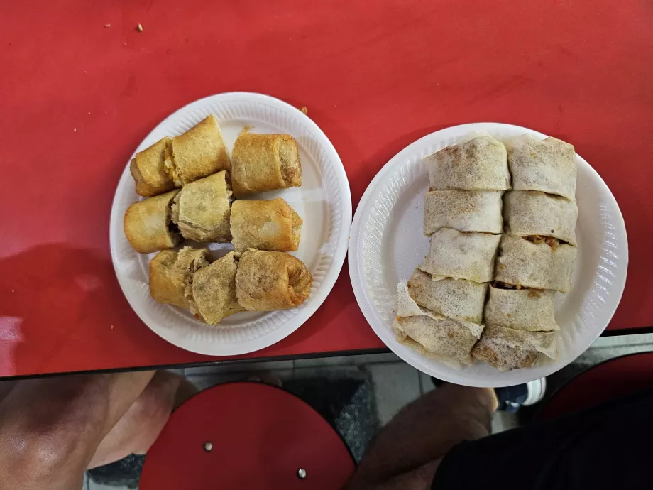 Chinatown Complex Food Centre, panecillos y popiah