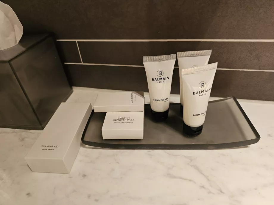 Kit de amenities en el baño