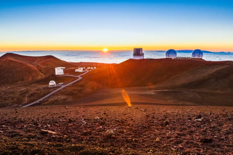 Puesta de sol en Mauna Kea