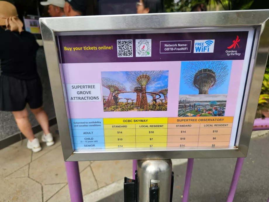 Jardines de la Bahía, entrada al Observatorio Supertree