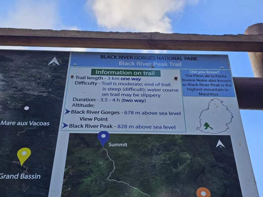 Información cerca de Black River Peak Trail
