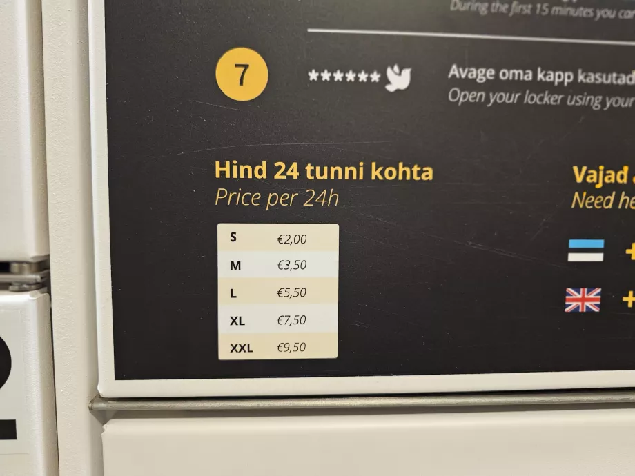 Precios de la consigna