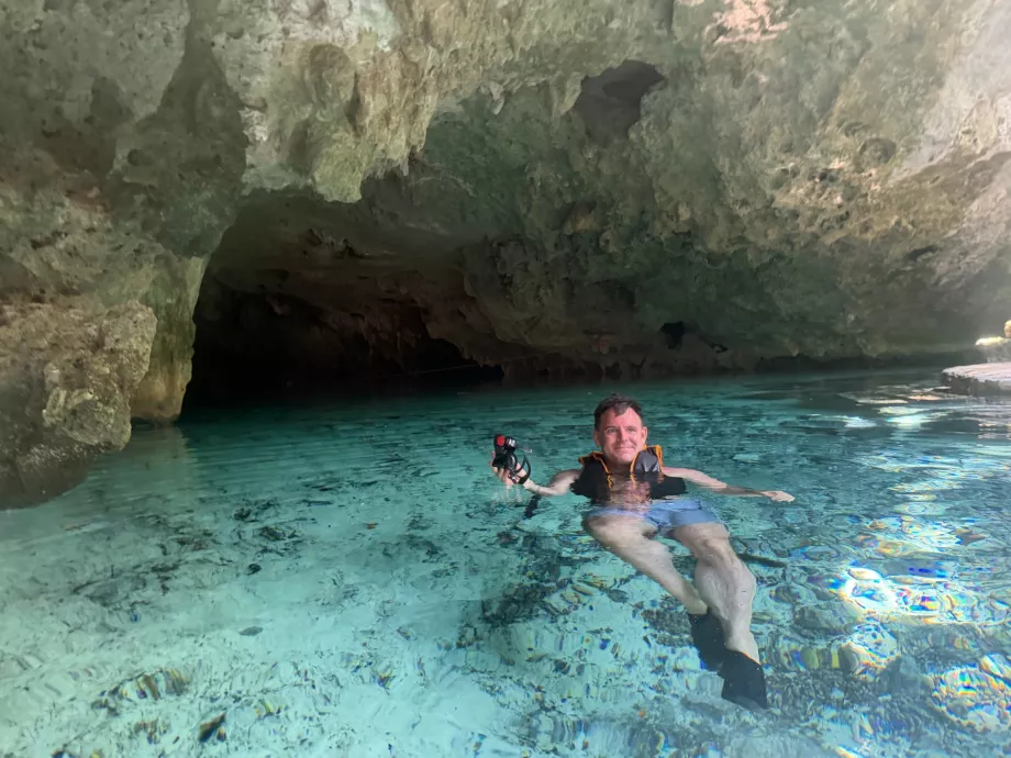 Yo en el Gran Cenote