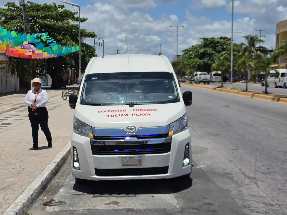 Colectivo, un punto de recogida en el centro de Tulum