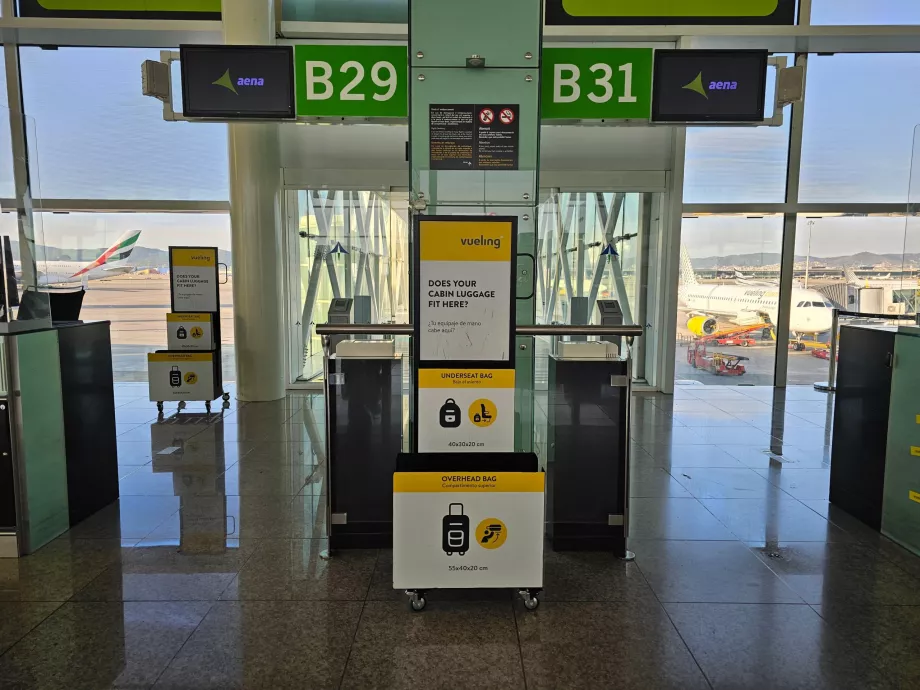 Plantilla de equipaje de mano, Vueling