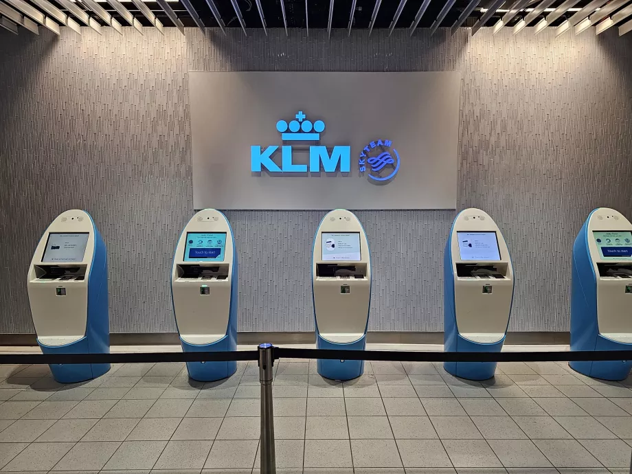 Kioscos de transbordo de KLM