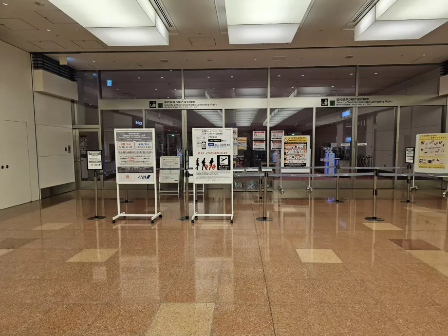 Control de seguridad en los vuelos nacionales de conexión