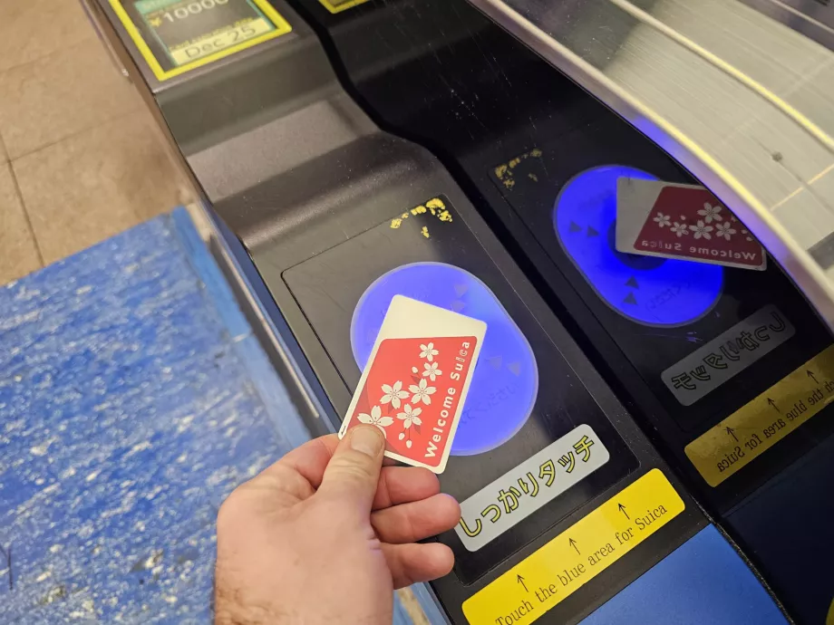 Utilización de la tarjeta Suica