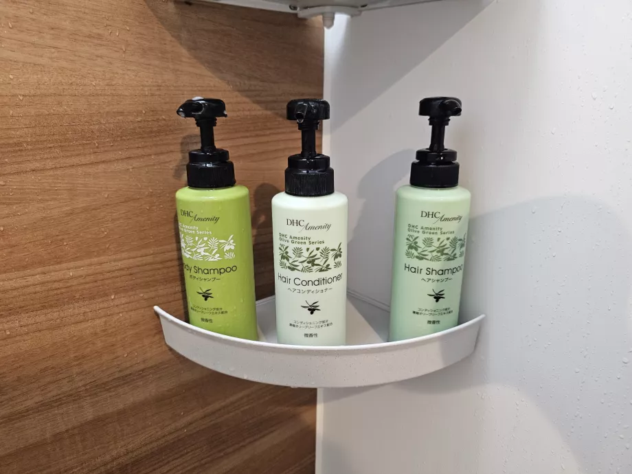 Amenities gratis en la ducha