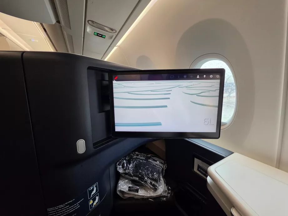 Pantalla junto al asiento