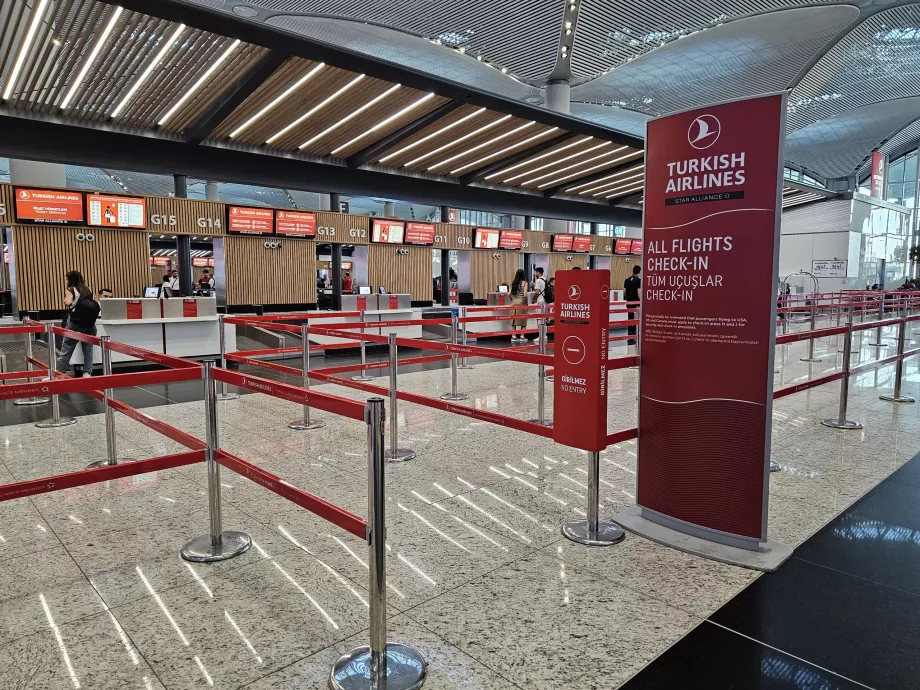 Mostradores de facturación del aeropuerto de Estambul