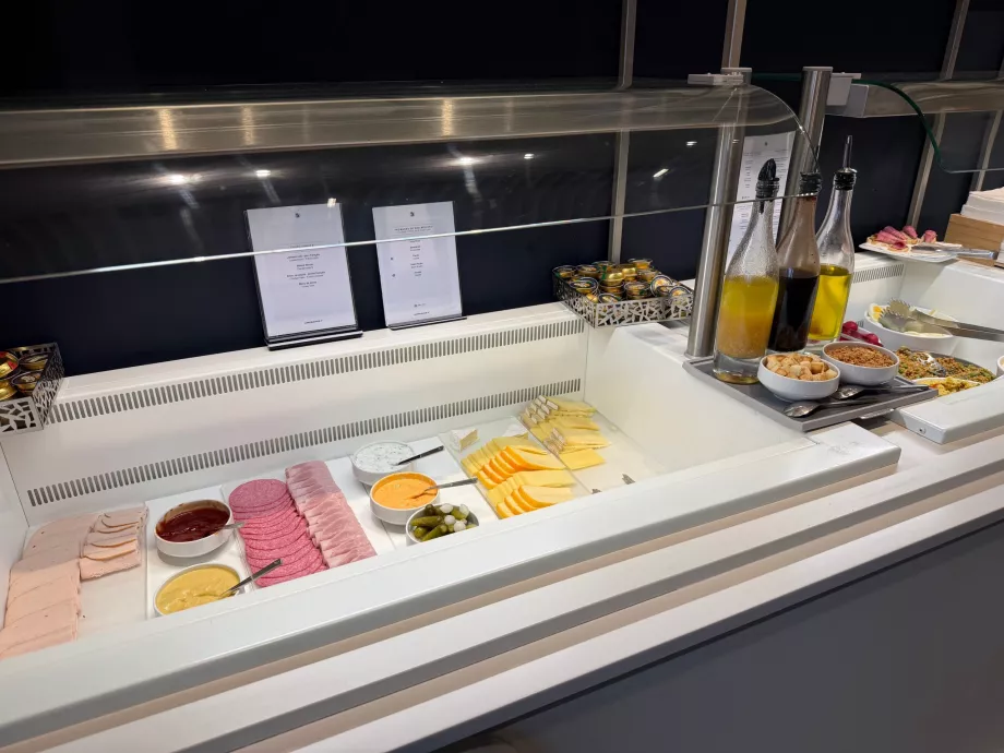 Oferta gastronómica en la sala VIP