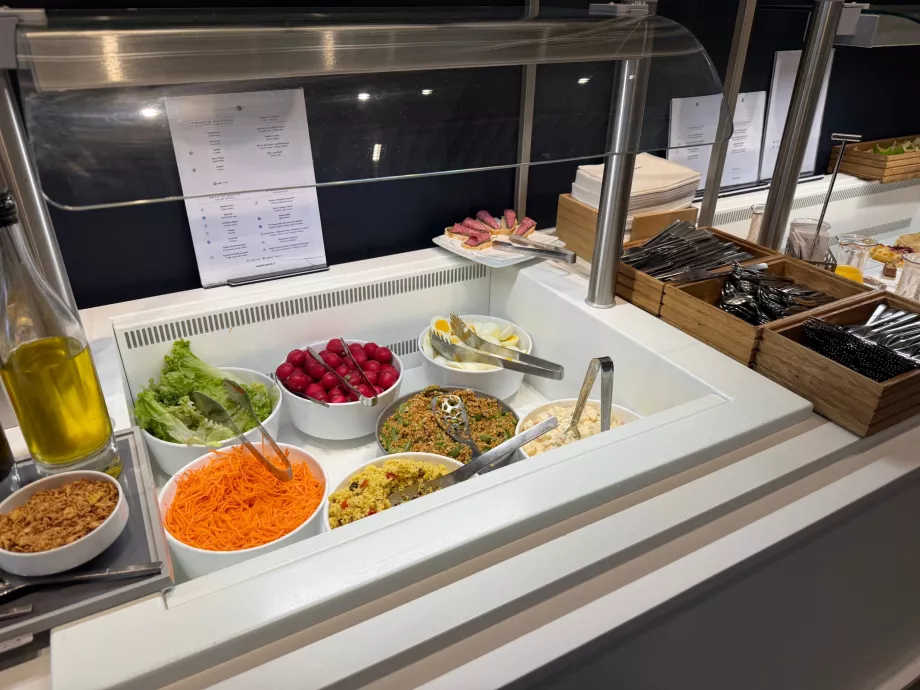 Oferta gastronómica en la sala VIP