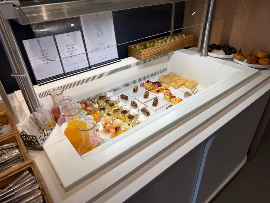 Oferta gastronómica en la sala VIP