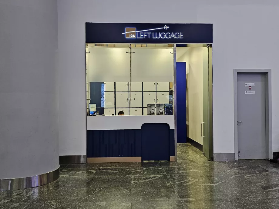 Consigna de equipajes en la zona de tránsito