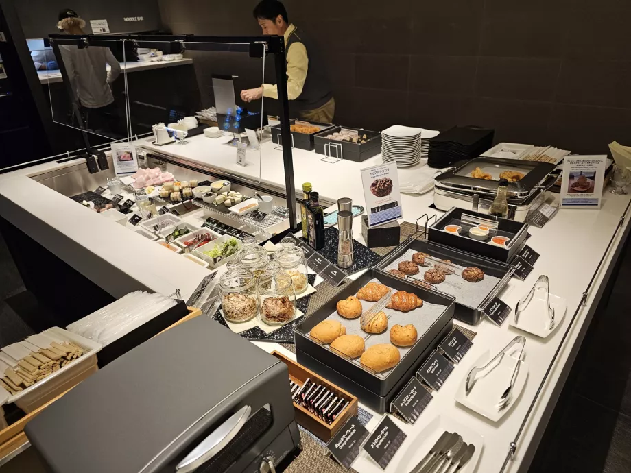 Refrescos en el bar buffet
