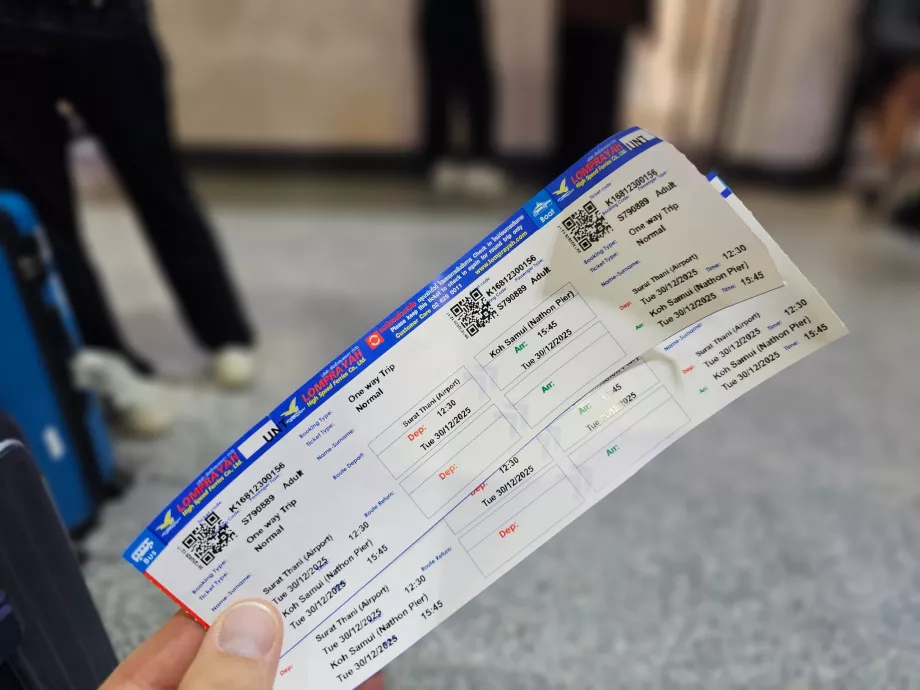 Billete de barco a Koh Samui