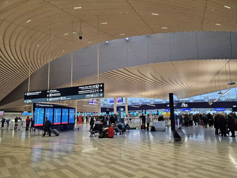 Sala de salidas del aeropuerto de Helsinki