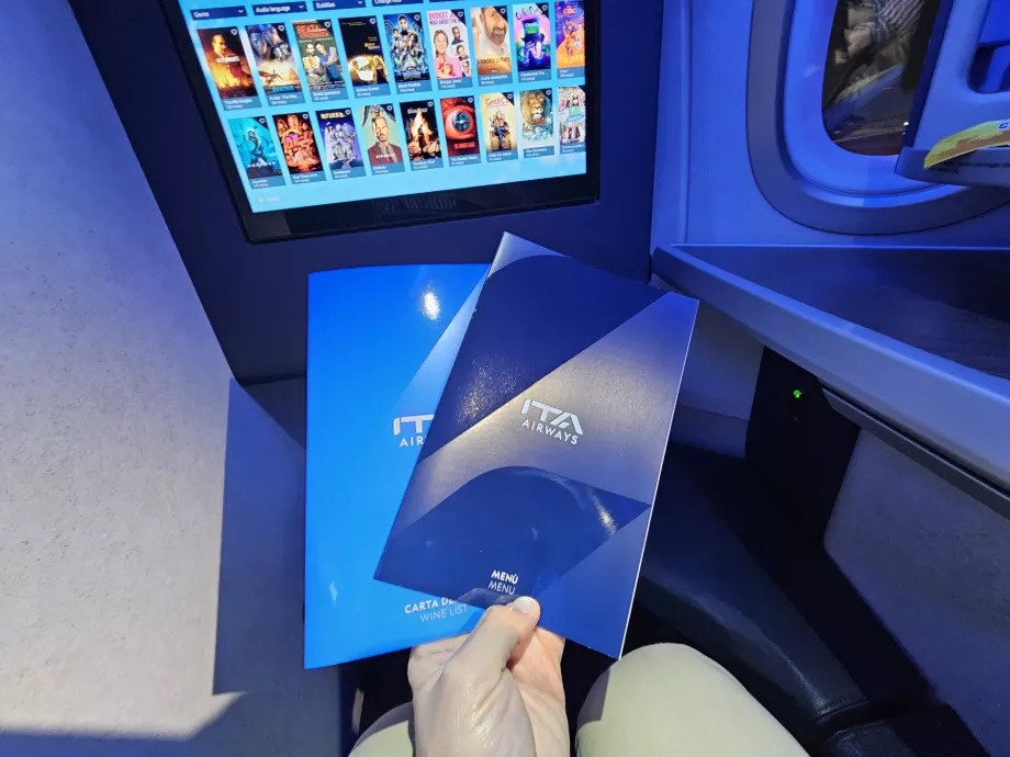 Menú y carta de vinos