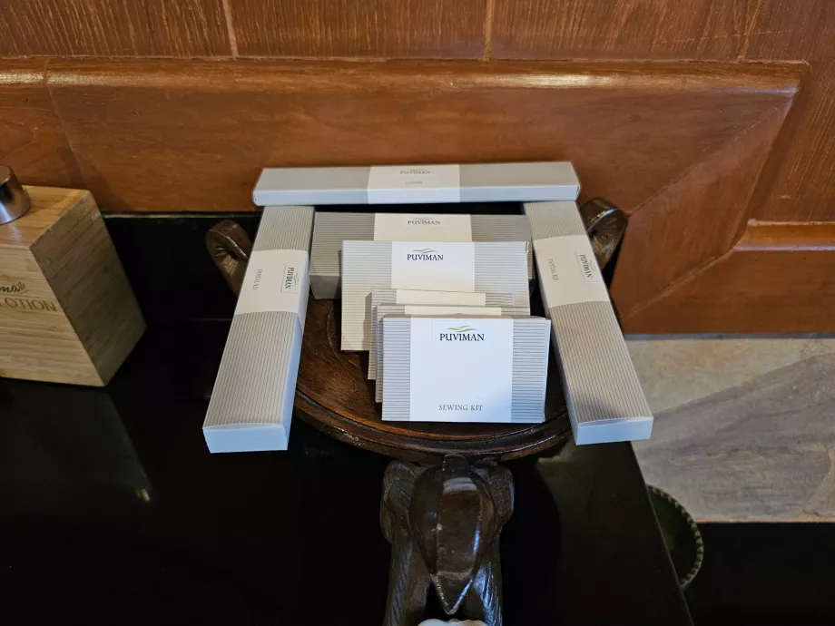 Kit de amenities en el baño