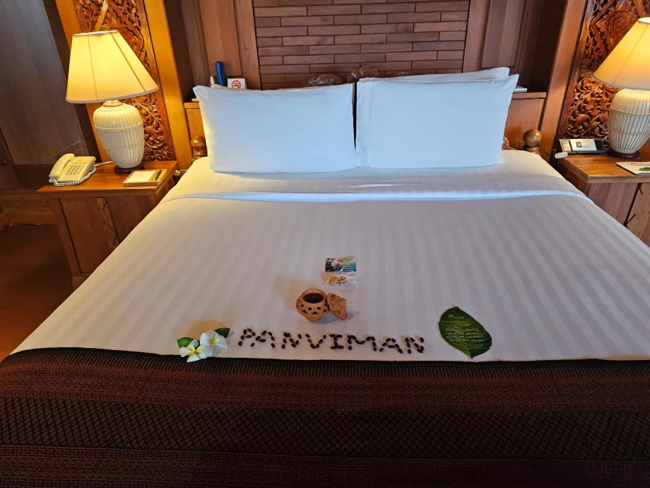 La cama de nuestra habitación