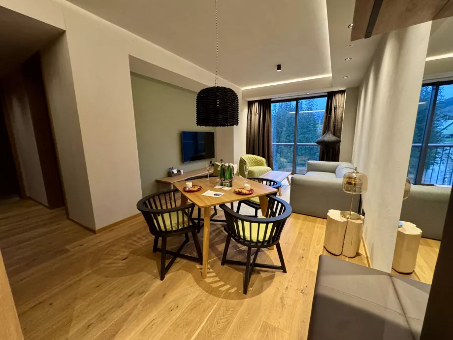 Sala de estar en el apartamento