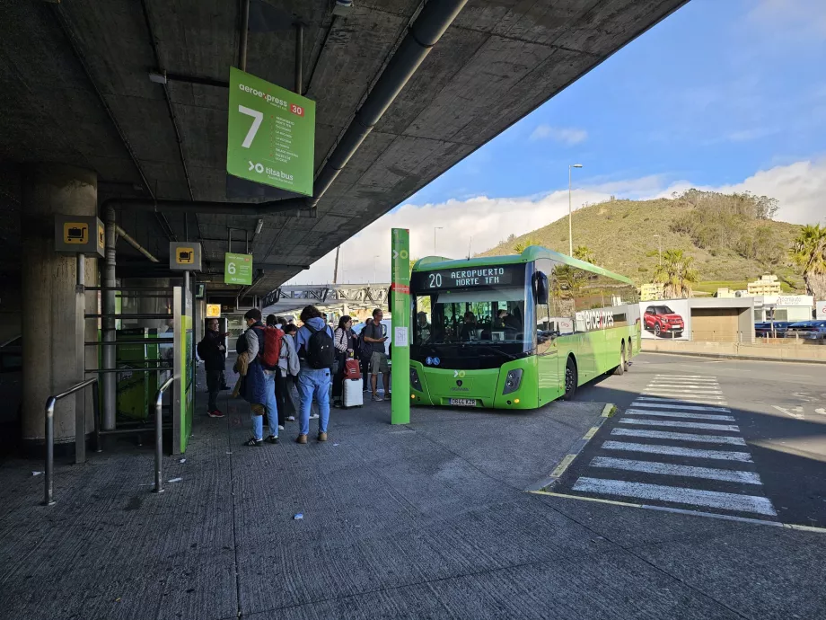 Autobús 20 a Santa Cruz de Tenerife