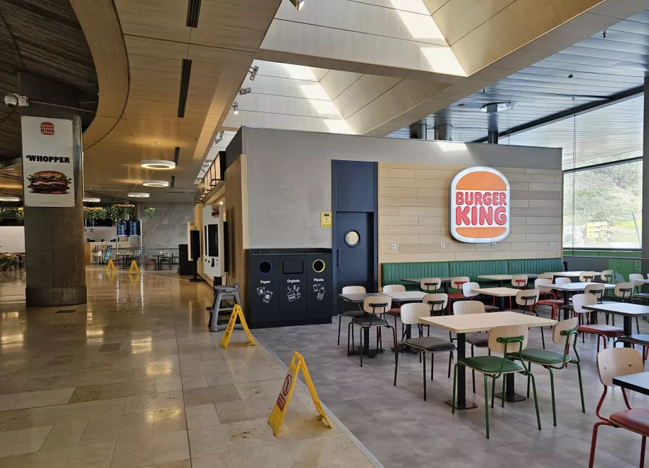 Burger King tras el control de seguridad