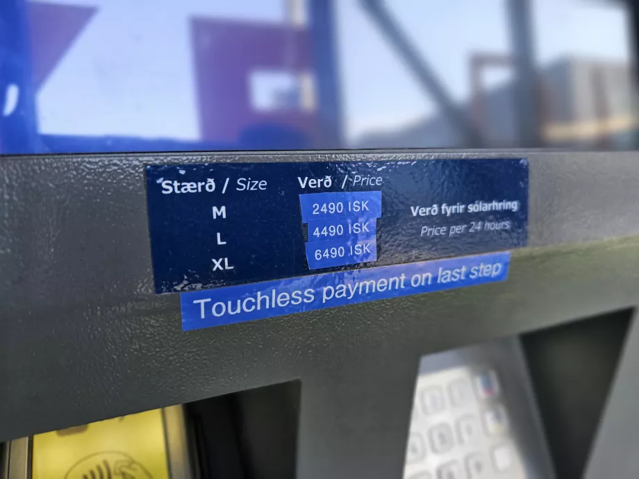 Precios de la consigna