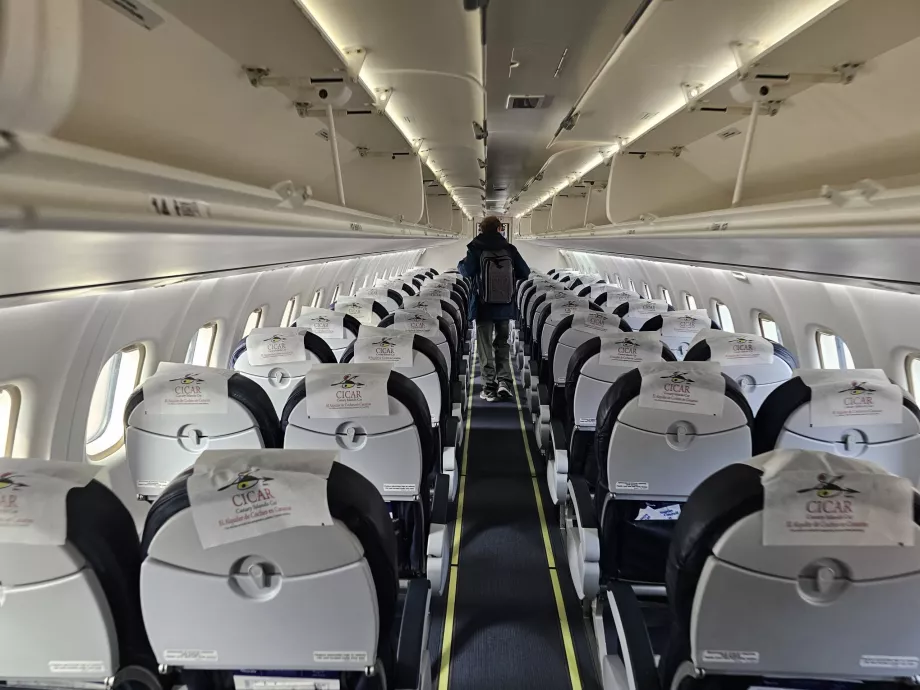 Cabina del ATR72 Canaryfly