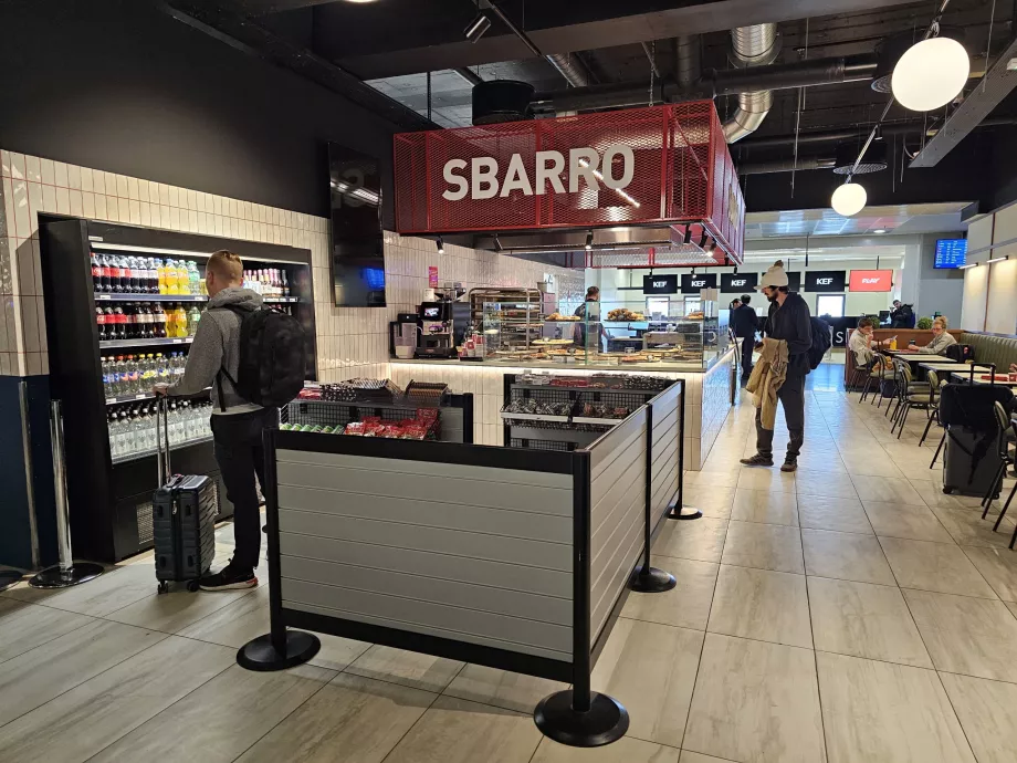 Restaurante Sbarro, parte no Schengen