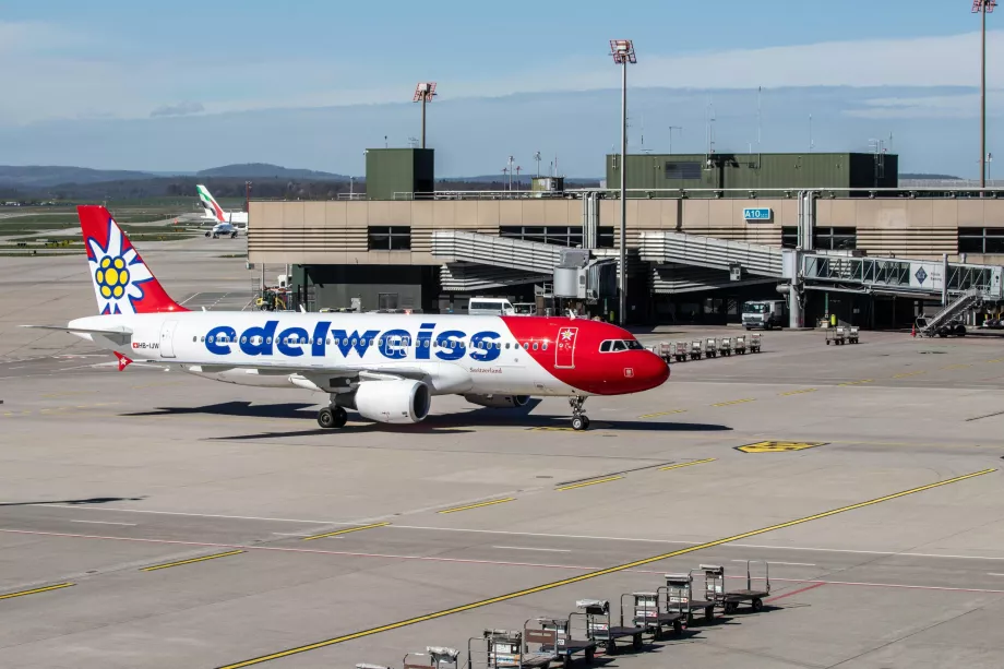 Edelweiss en el aeropuerto de Zúrich