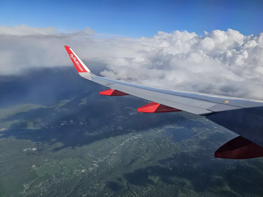Vista de aproximación al aeropuerto SWF