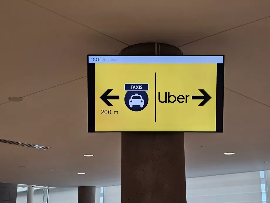 Cómo llegar en taxi / Uber