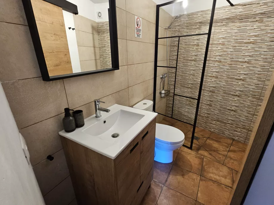 Cuarto de baño en el apartamento La Era