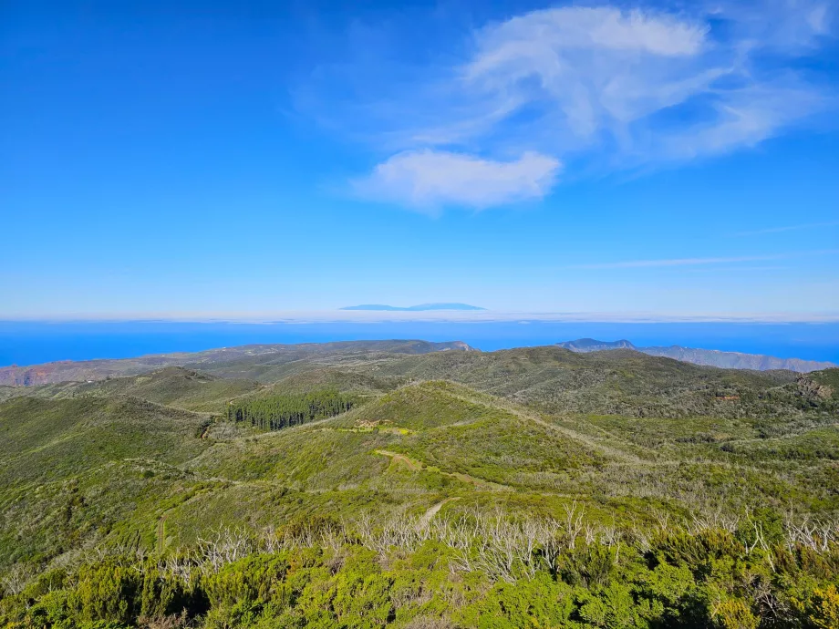 Vista de la isla de La Palma desde el Alto de Garajonay