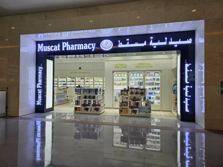 Farmacia, salidas, zona pública
