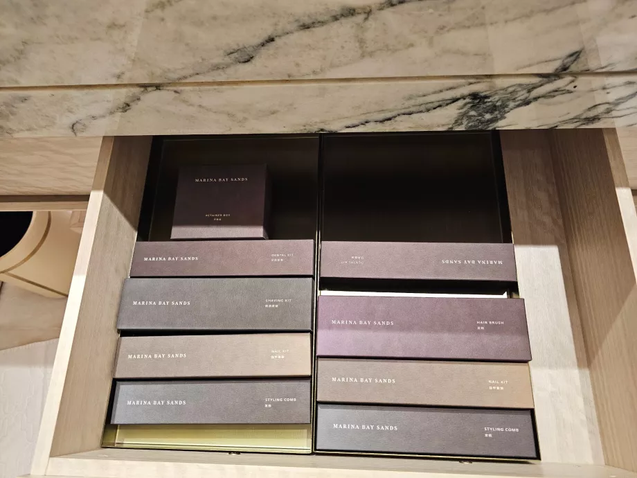 Kit de amenities en el baño