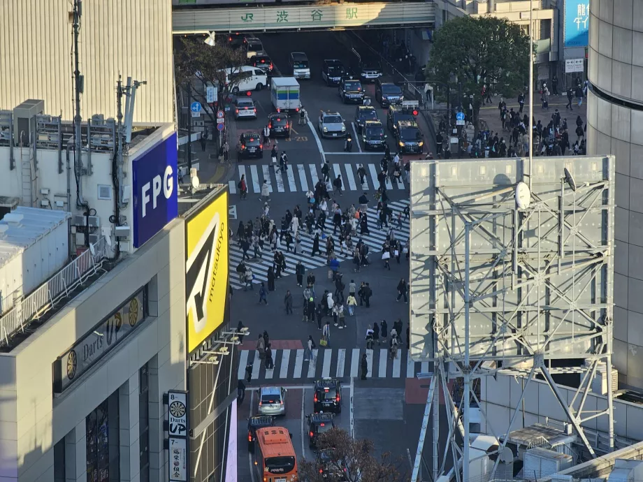Vista de Shibuya Junction con zoom