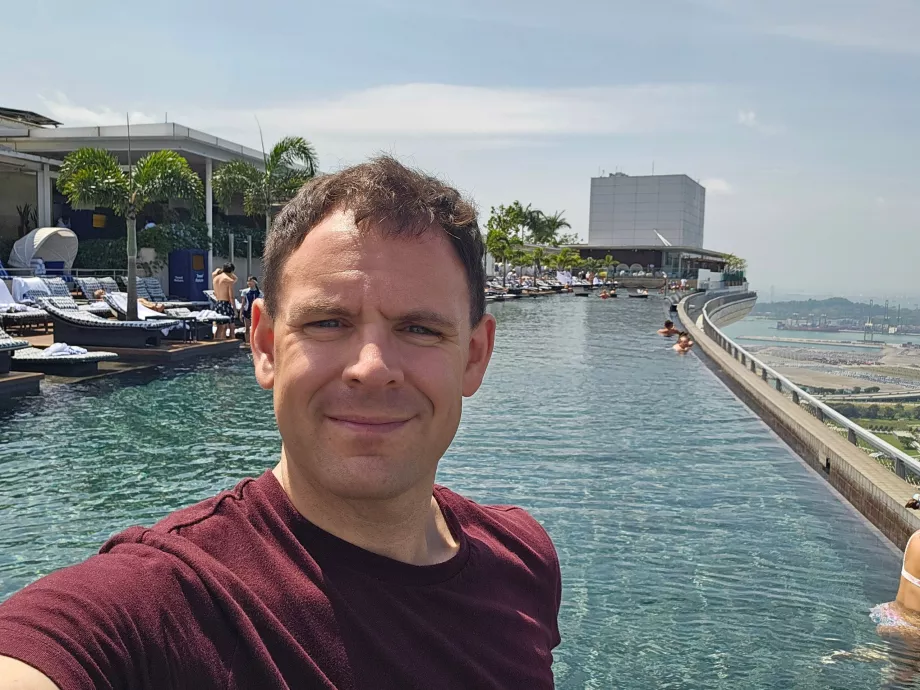 Piscina infinita en Marina Bay Sands