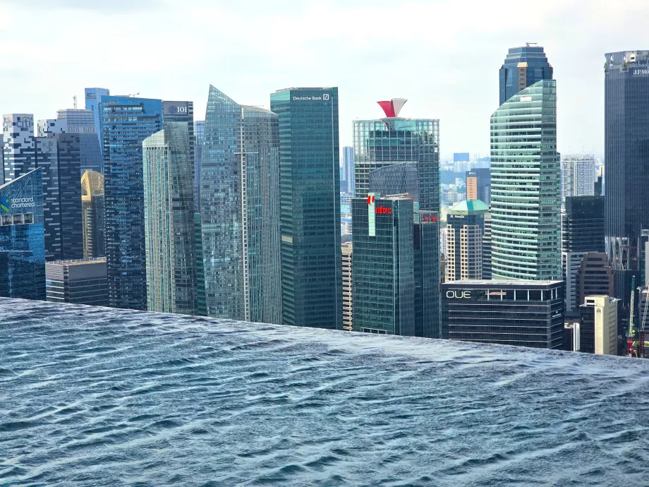 Piscina infinita en Marina Bay Sands