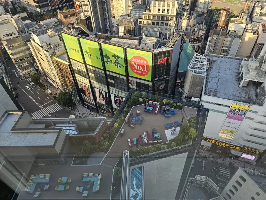 Vista de la terraza exterior del restaurante Gallery 11
