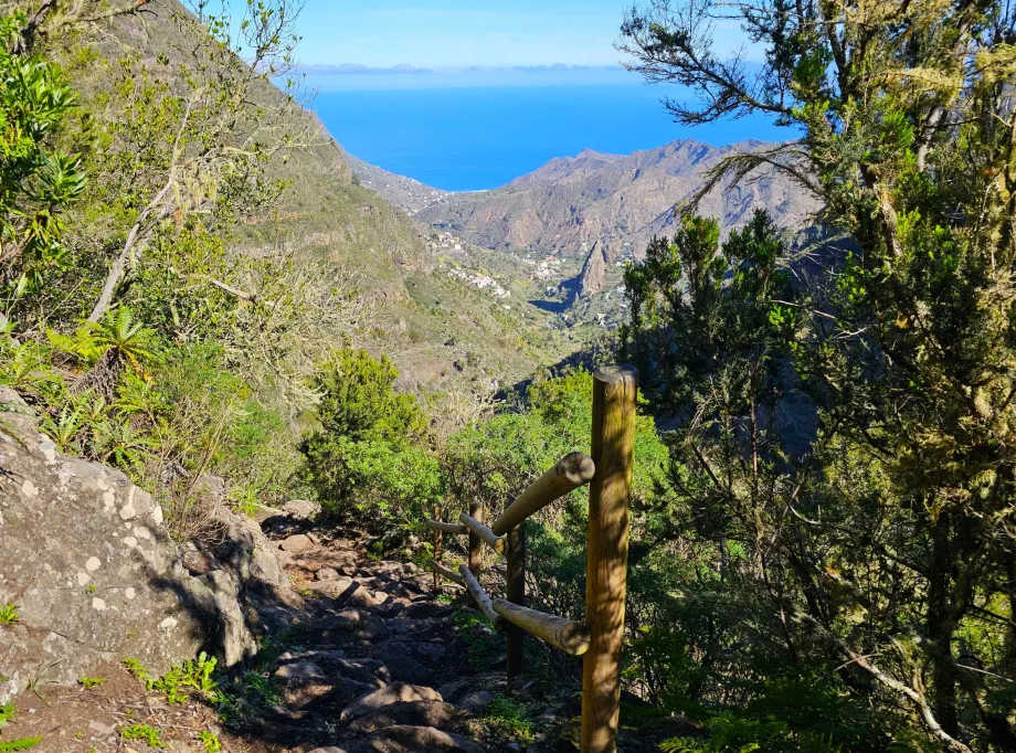 Vista desde el sendero El Cedro-Hermigua