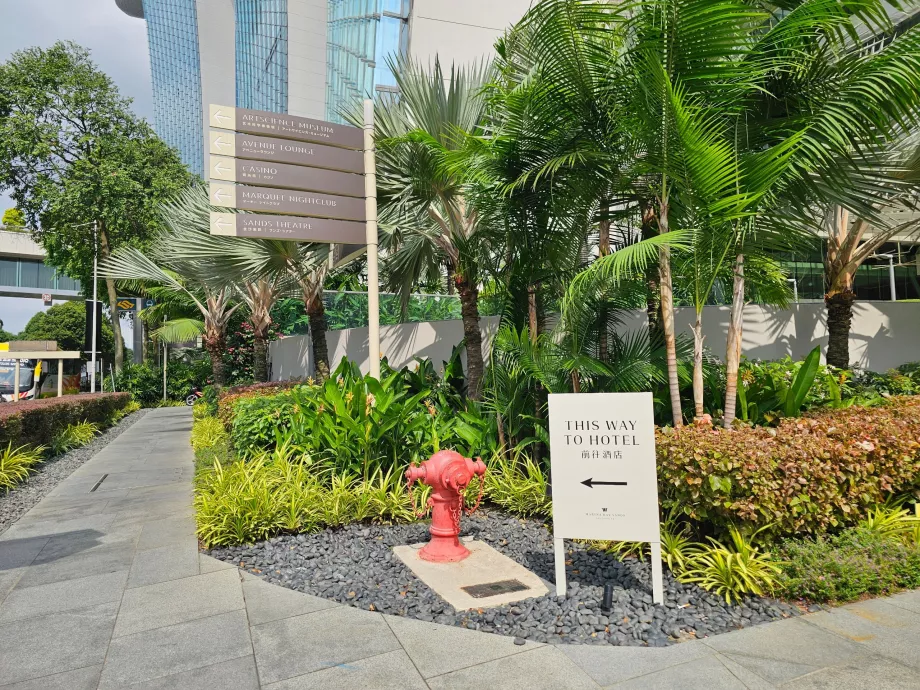 Cómo llegar a la recepción del hotel