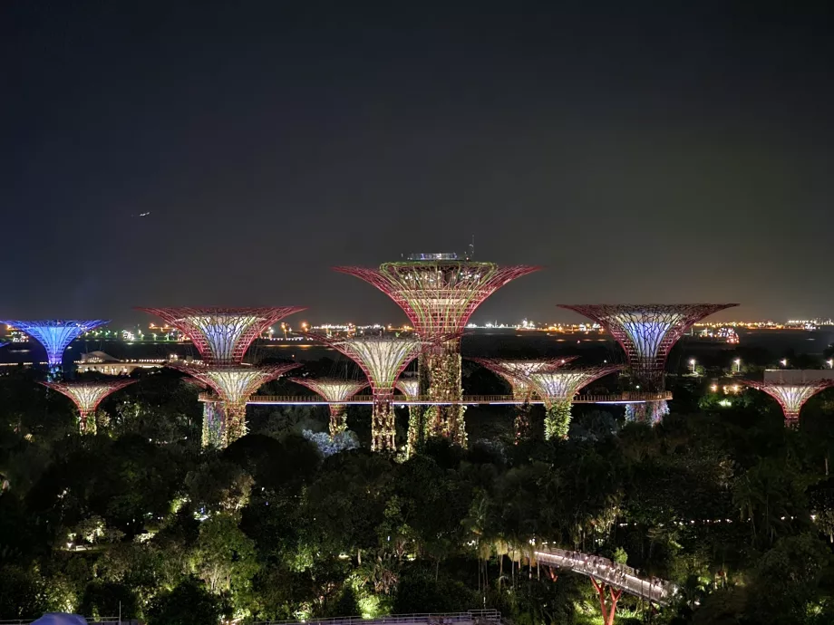 Vista nocturna desde la habitación