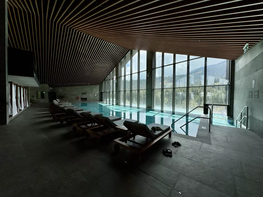 Piscina cubierta y al aire libre